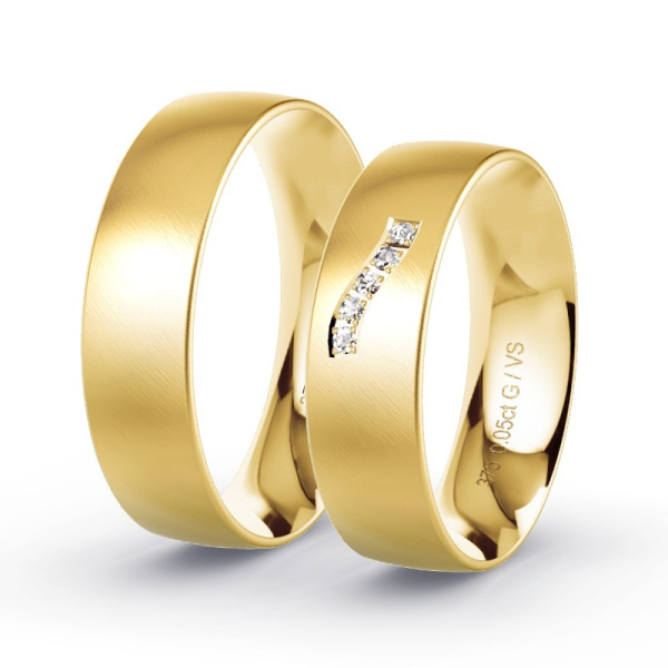 Trouwringen Geelgoud 9 Karaat - 0.05 ct - Artikel ST106 ST106-GG-375-default