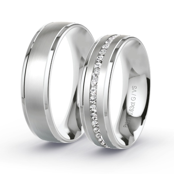 Trouwringen Platina 600 - 0.63 ct - Artikel ST402 ST402-PT-600-default